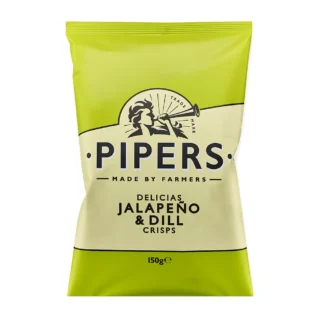 Pipers Jalapeno & Dill Crisps 40g