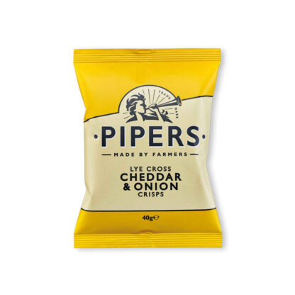 Pipers Cheddar & Onion Crisps 40g