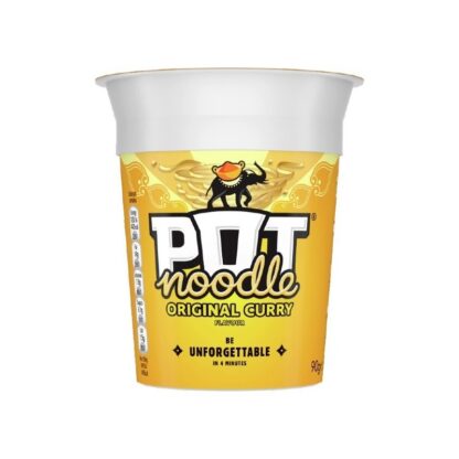 Pot Noodle al Curry 90g - da consumarsi preferibilmente entro 02/2025