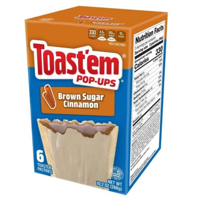 Toast'em Pop-Tarts allo Zucchero di Canna e Cannella 288g