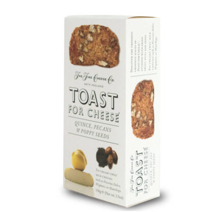 Toast For Cheese Cracker alla Mela Cotogna, Noci Pecan e Semi di Papavero 100g - da consumarsi preferibilmente entro 17-03