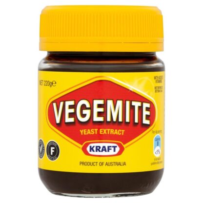 Kraft Vegemite Estratto di Lievito 220g - da consumarsi preferibilmente entro 15-04-2025