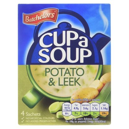 Batchelors Cup A Soup Leek and Potatoes 107g - 4 portions