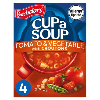 Batchelors Cup A Soup Tomato and Vegetables With Croutons 104g - 4 portions