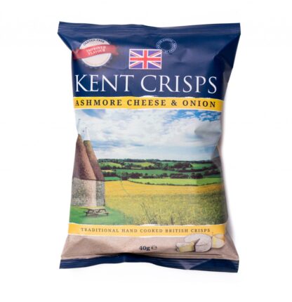 Kent Crisps Ashmore Cheese & Onion 40g - best before 11-10-25