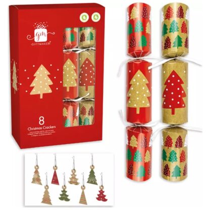 Giftmaker Christmas Crackers Alberi di Natale 8pz