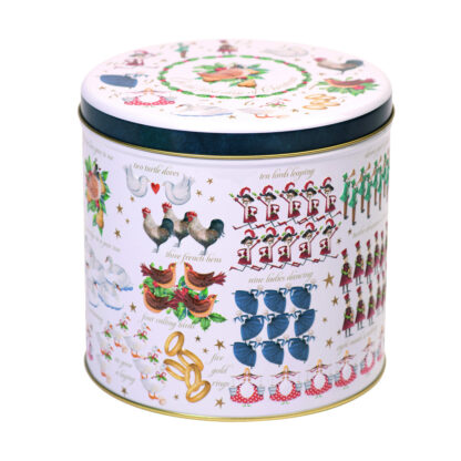 Farmhouse Biscuits Biscotti in Scatola di Latta '12 Days Of Christmas' 450g