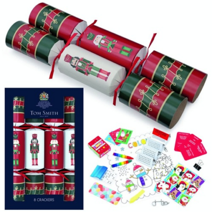 CHRISTMAS CRACKERS 12.5" NUTCRACKER 8PZ
