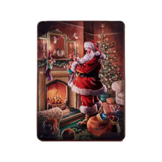 Grandma Wild's "Santa by the Fire" Biscuits in Embossed Tin 400g