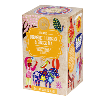 Ministry of Tea Tisana con Curcuma, Liquirizia e Zenzero 20 bustine - da consumarsi preferibilmente entro 03-2026