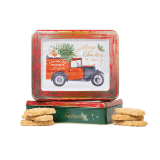 Farmhouse Biscuits Scatola di Biscotti Inglesi In Latta Con Camioncino Vintage 400g