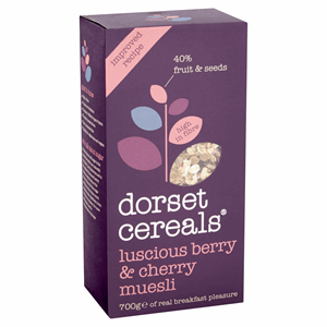 Dorset Cereals Muesli con Frutti di Bosco e Ciligie 600g