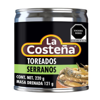 La Costena Roasted Serrano Chillis 220g - best before 27-03-26