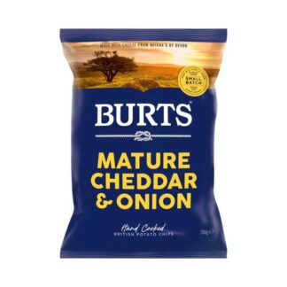 Burts Mature Cheddar & Onion Potato Chips 150g