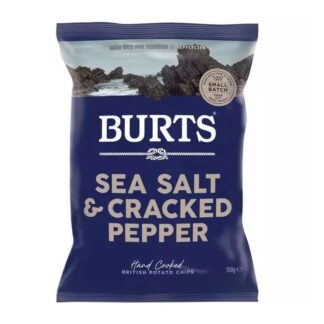 Burts Sea Salt & Peppercorn Potato Chips 50g
