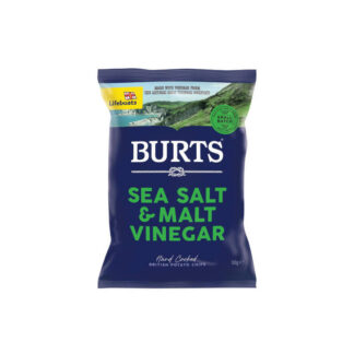 Burts sea Salt & Malt Vinegar Potato Chips 150g