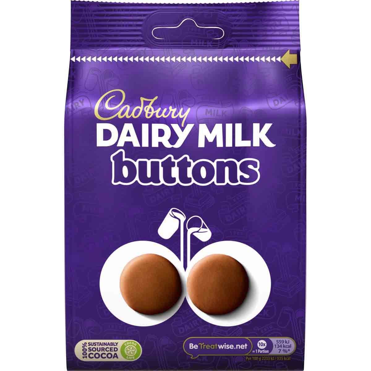 Cadbury Buttons Cioccolatini al Latte 100g