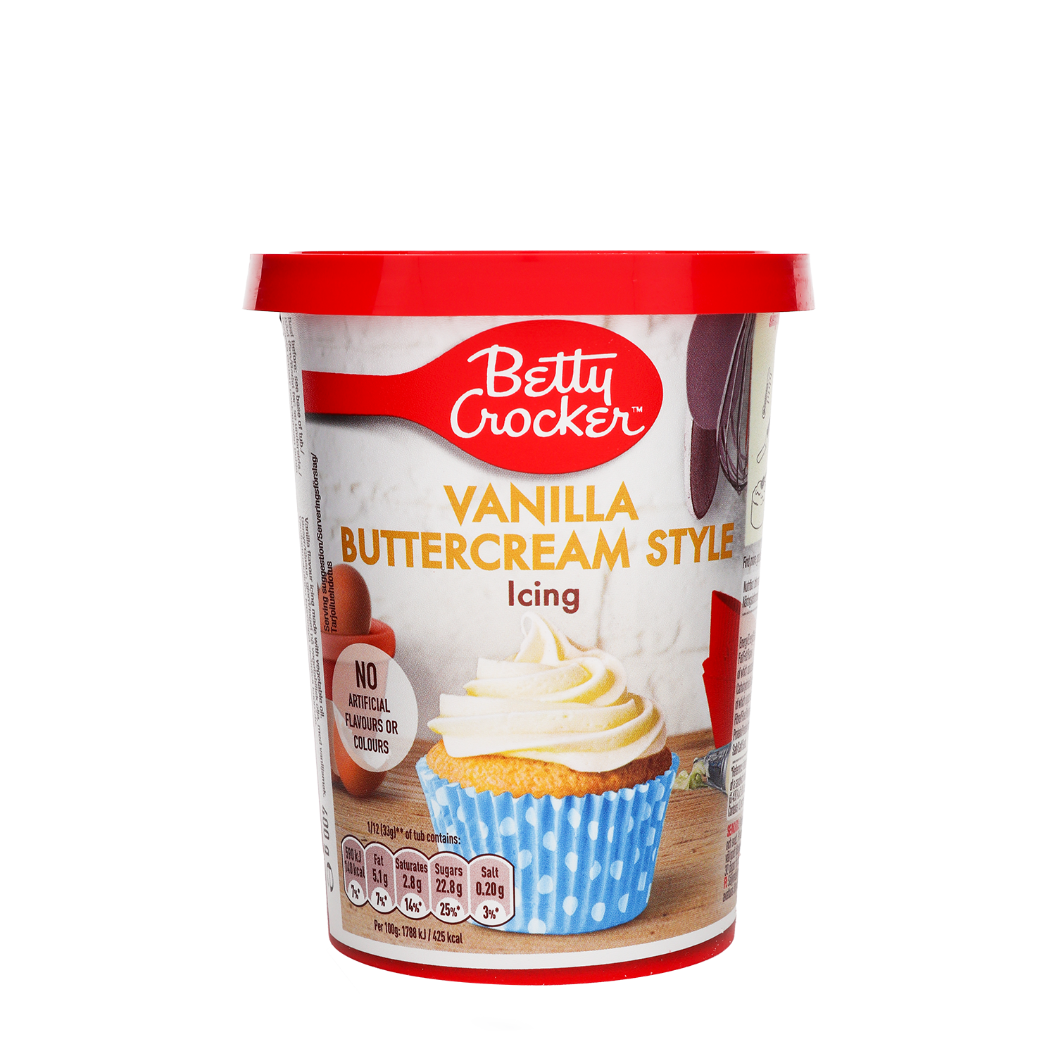 Betty Crocker Vanilla Buttercream Style Icing 400g - best before 27-10-26