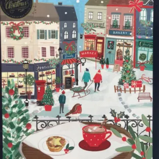 BIGLIETTI DI AUGURI NATALIZI CHRISTMAS TOWN 15PZ