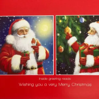 SANTA CHRISTMAS CARDS 10PK