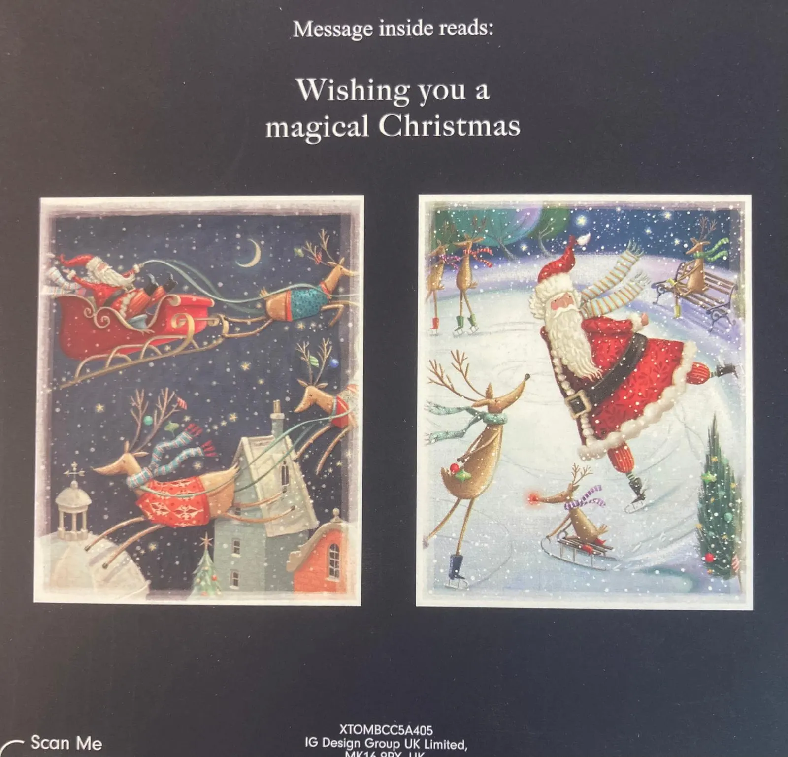 BIGLIETTI DI AUGURI BABBO NATALE 15PZ