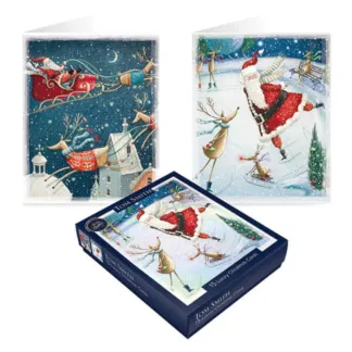BIGLIETTI DI AUGURI BABBO NATALE 15PZ